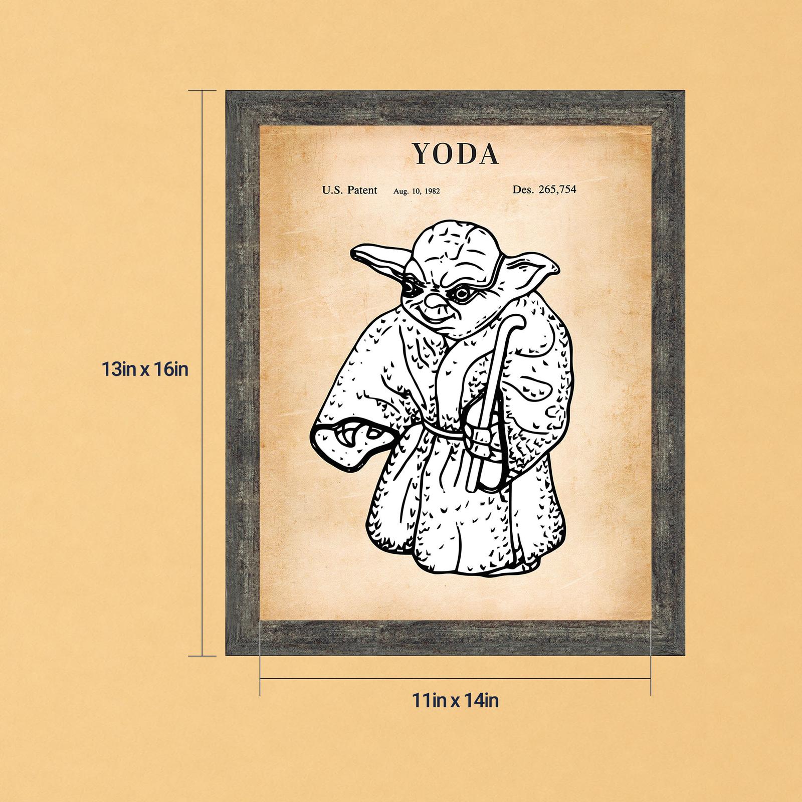 Sci fi character patent print - 1982 design blueprint by Crossroads Home Decor
