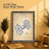 this framed patent print gift - framed wall art for a vintage design fan