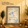 this framed patent print gift - framed wall art for a vintage design fan