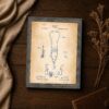 Patent plate closeup - vintage medical drawing detail