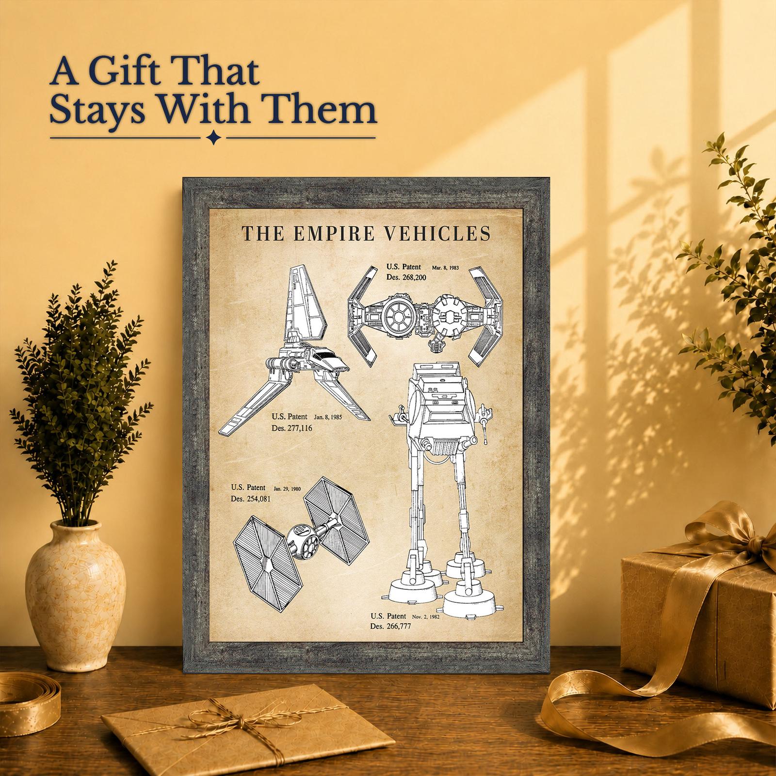 this framed patent print gift - framed print for a vintage design fan
