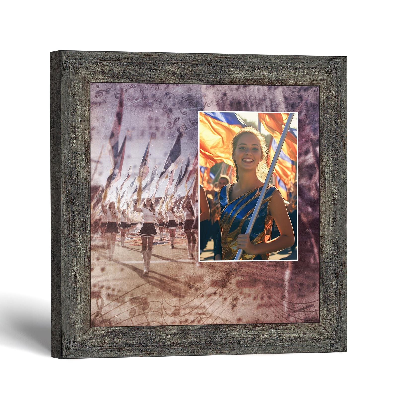 Color guard picture frame - flag corps photo frame by Crossroads Home Decor