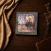 Color guard picture frame - flag line and 4x6 photo opening closeup