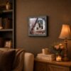Bassoon framed print displayed on a music studio shelf