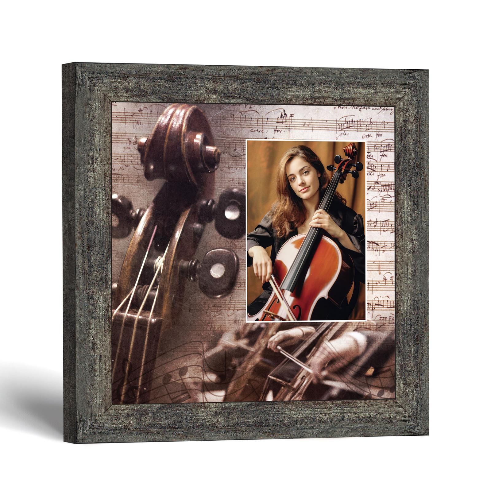 Cello picture frame with photo opening by Crossroads Home Decor