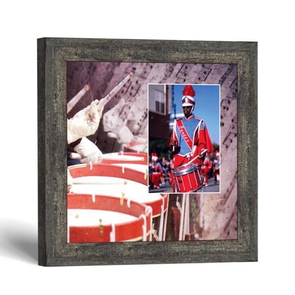 Drumline picture frame - Marching Snares Photo Keepsake by Crossroads Home Decor