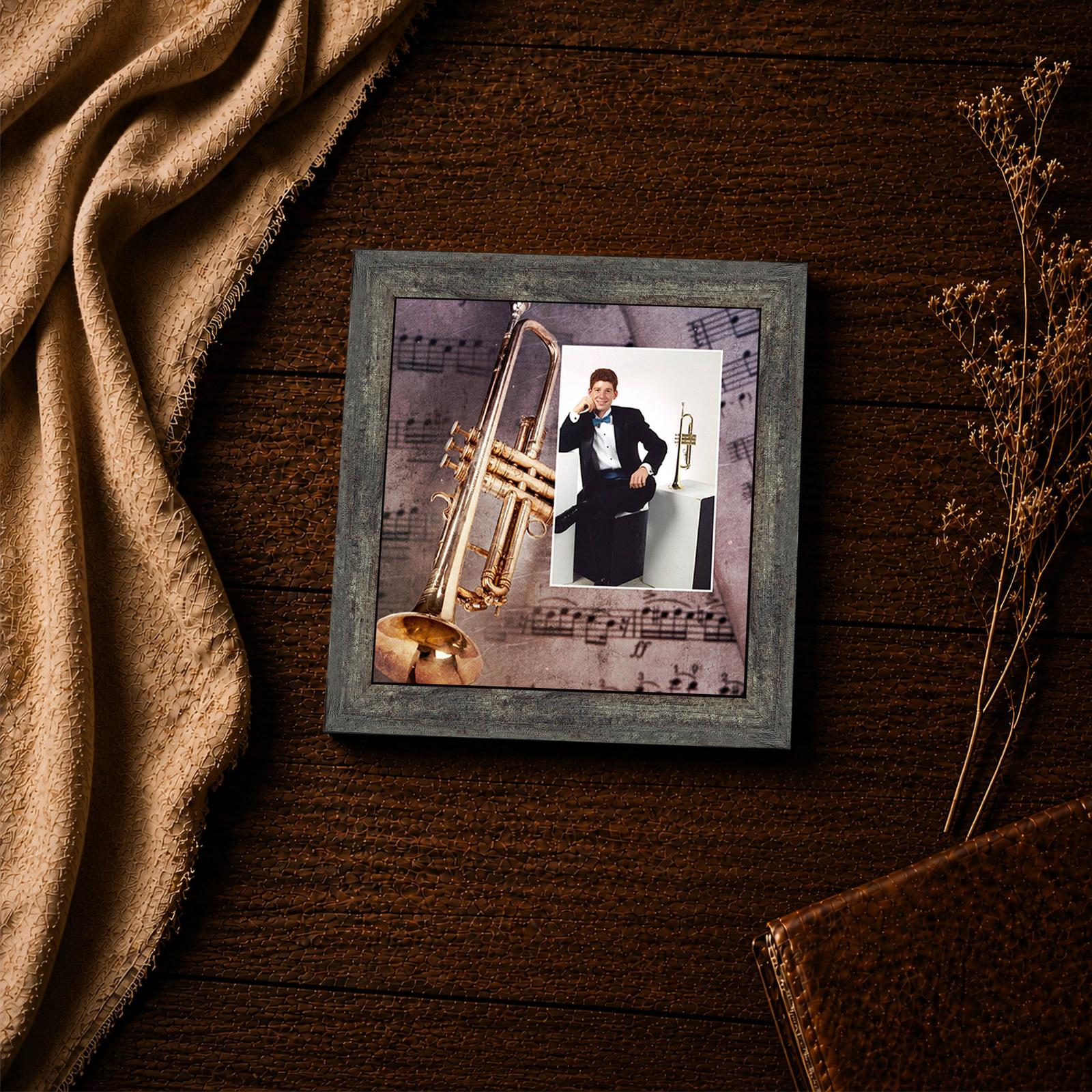 Brass Horn framed print - Trumpet inspirational wall art