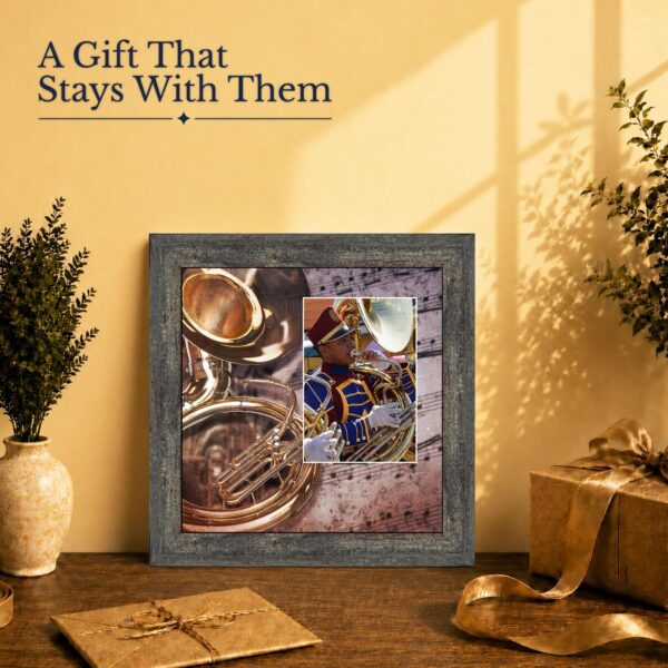 Tuba gift - picture frame for a marching band musician