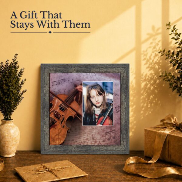 Violin gift - picture frame for a young violinist