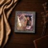 Wooden Harp framed print - Harp inspirational wall art