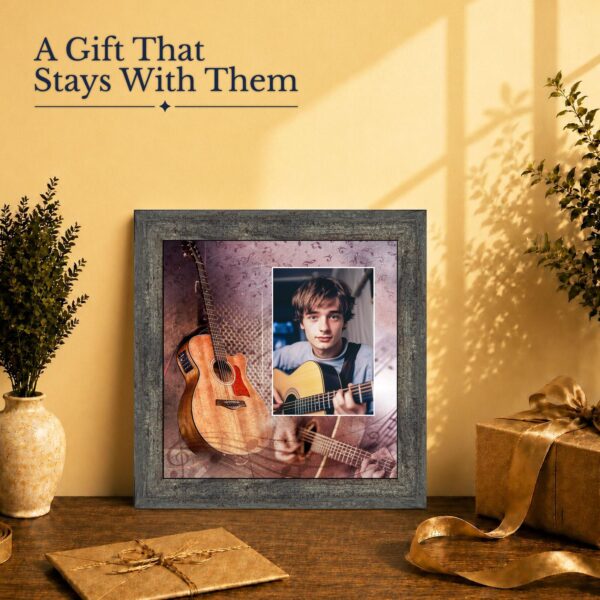 Acoustic guitar gift - picture frame for a guitar player