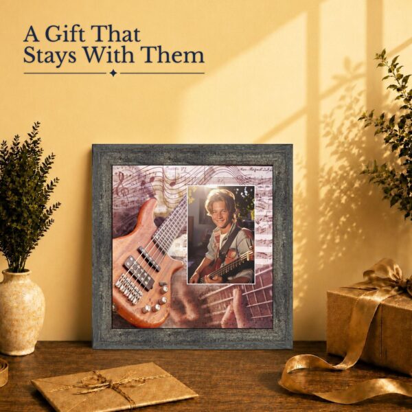 Bass guitar gift - picture frame for a bass player