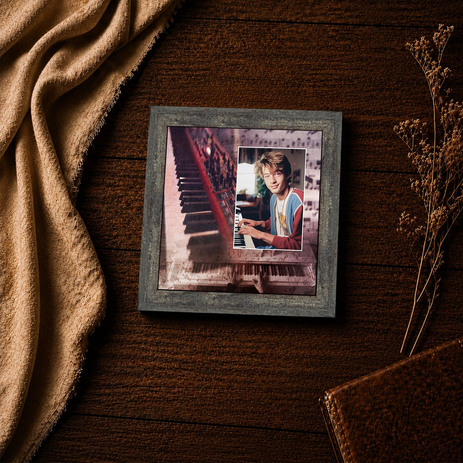 Electronic Keyboard framed print - Piano Keyboard inspirational wall art