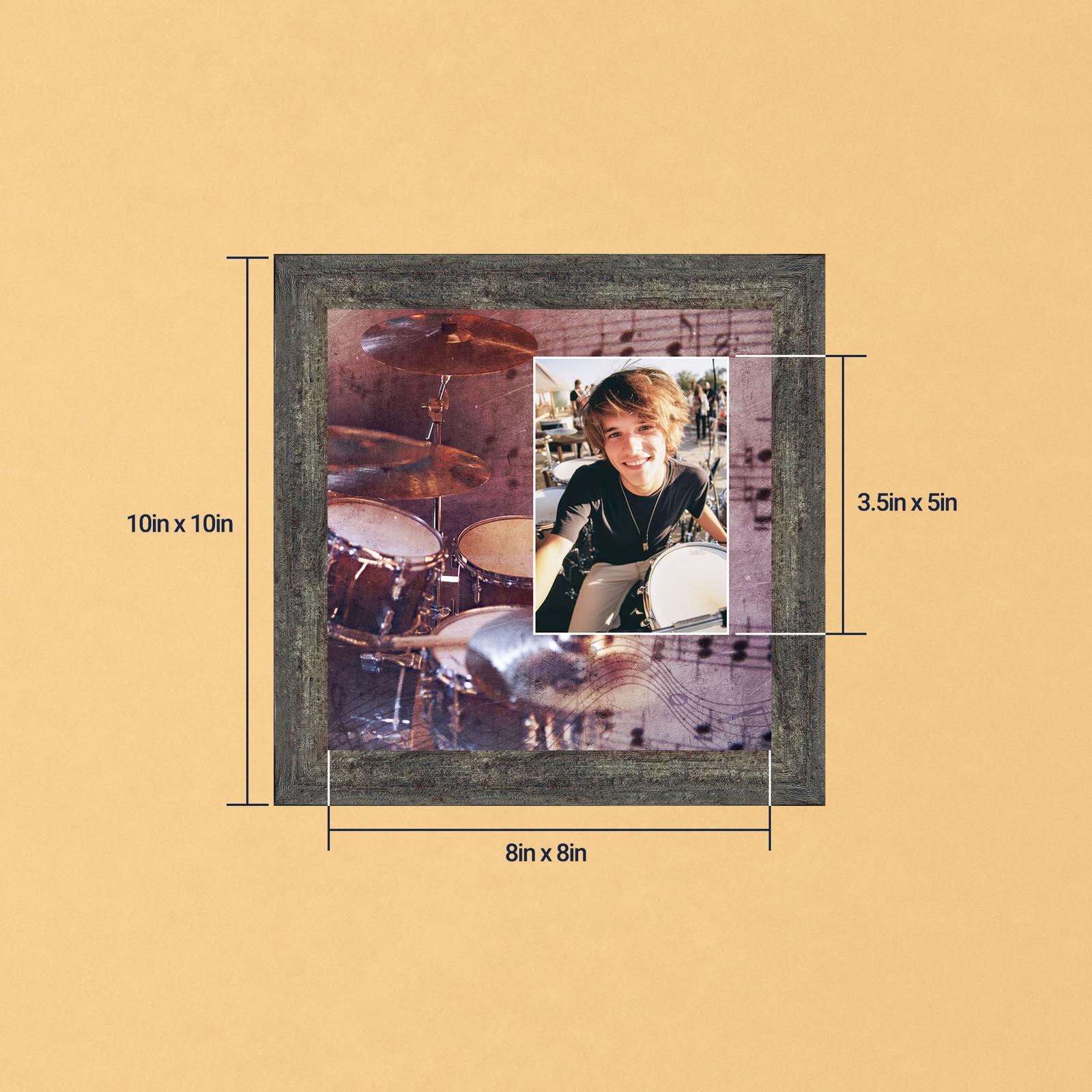 Drum Set picture frame - Drum Kit Photo Keepsake by Crossroads Home Decor