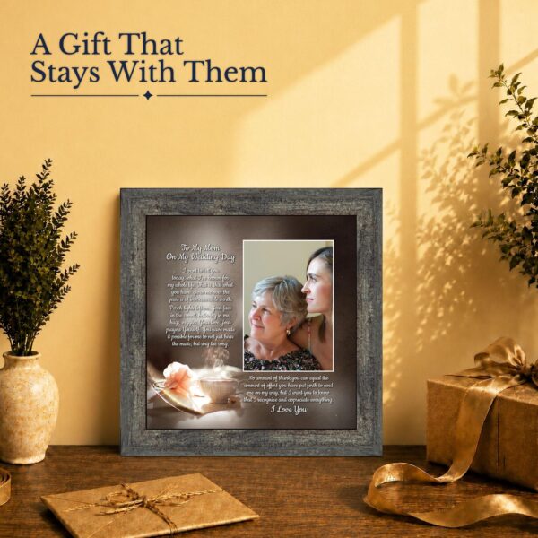 Wedding day gift - framed print for the mother of the bride