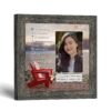 Retirement poem picture frame with photo opening – Retirement Acrostic by Judith Bond, Crossroads Home Decor