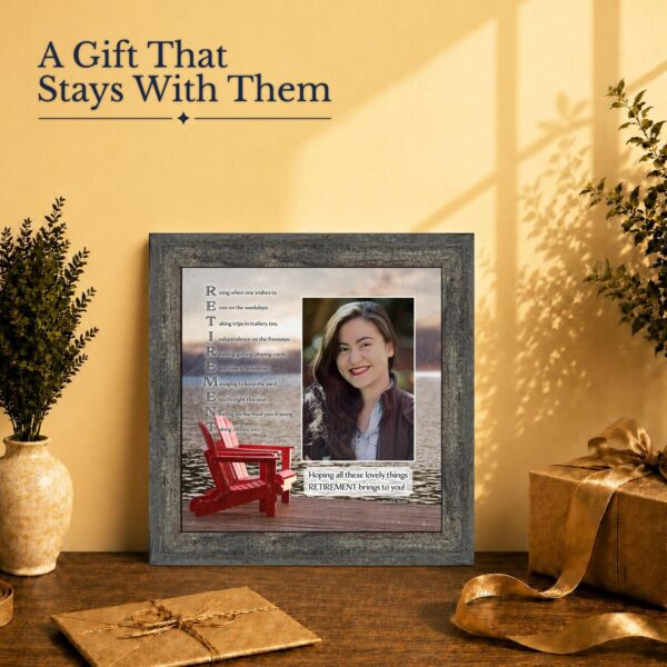 Retirement poem gift – framed keepsake for a retiring coworker or teacher