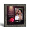 40th anniversary picture frame - Ruby Anniversary verse by Crossroads Home Decor