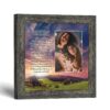 I Said a Prayer for You Today picture frame with sunset meadow and photo opening by Crossroads Home Decor