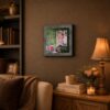 60th Diamond Anniversary framed wall art displayed in living room