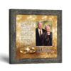 50th Anniversary Bands of Gold framed print with photo opening - Bands of Gold poem by Crossroads Home Decor