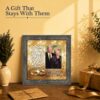 50th anniversary gift - framed print with photo opening for parents celebrating a golden anniversary