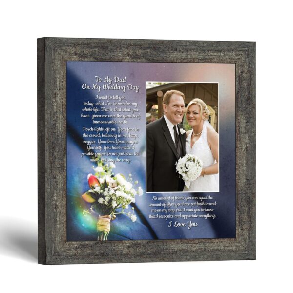 Father of the bride picture frame by Crossroads Home Decor