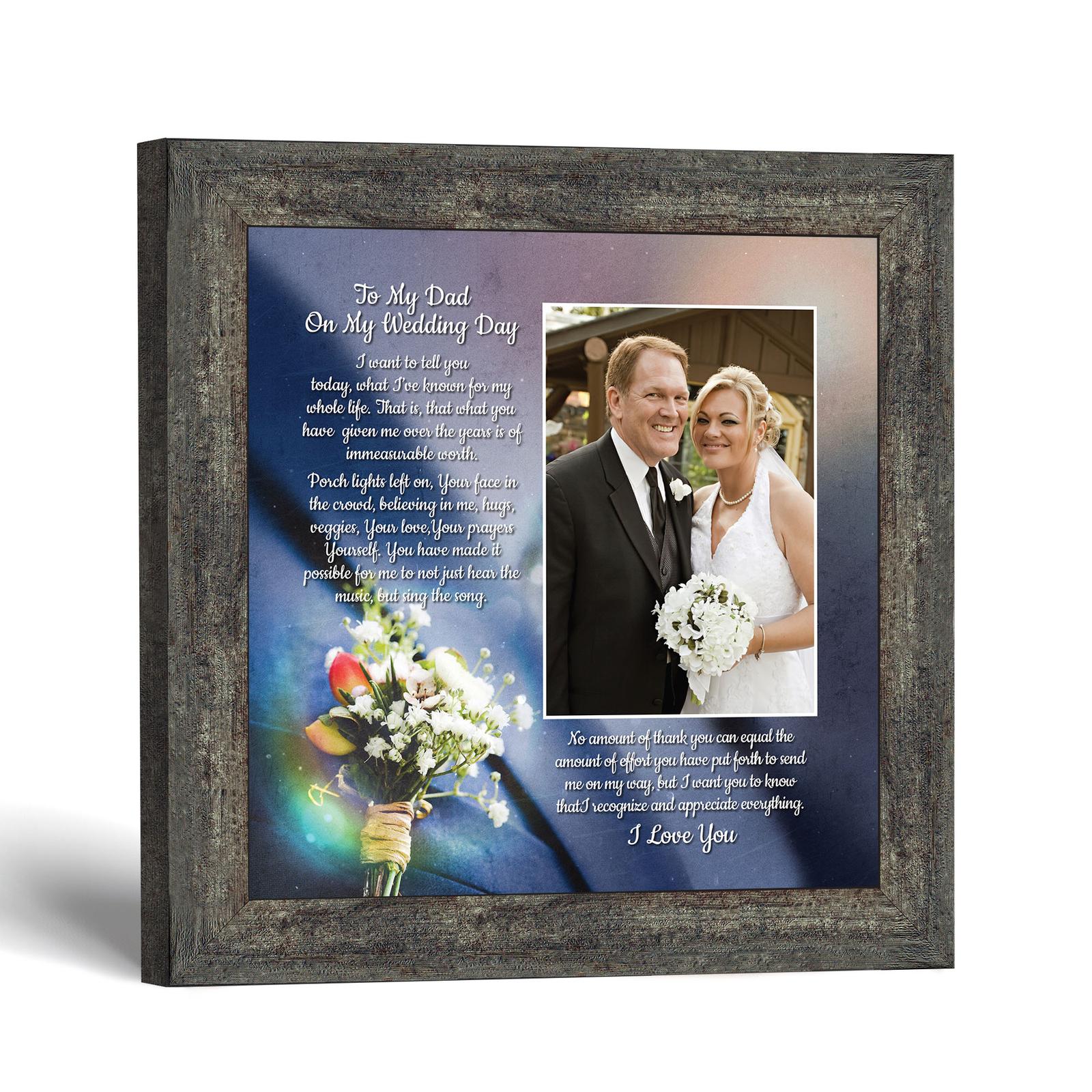 Father of the bride picture frame by Crossroads Home Decor