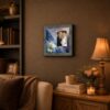 Father of the bride framed wall art displayed in an entryway