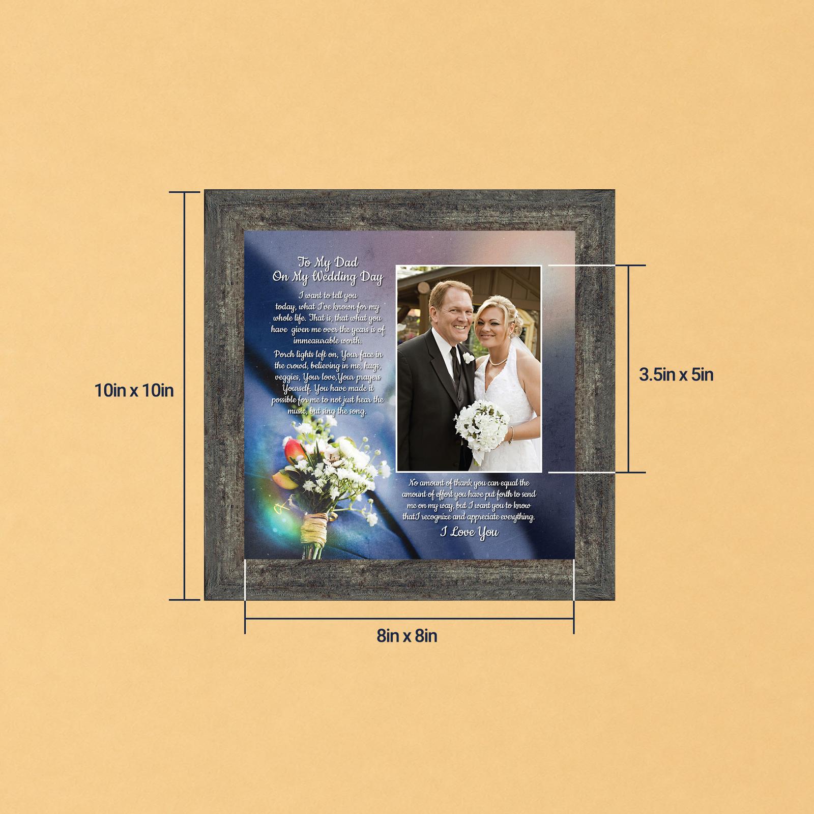 Father of the bride picture frame by Crossroads Home Decor