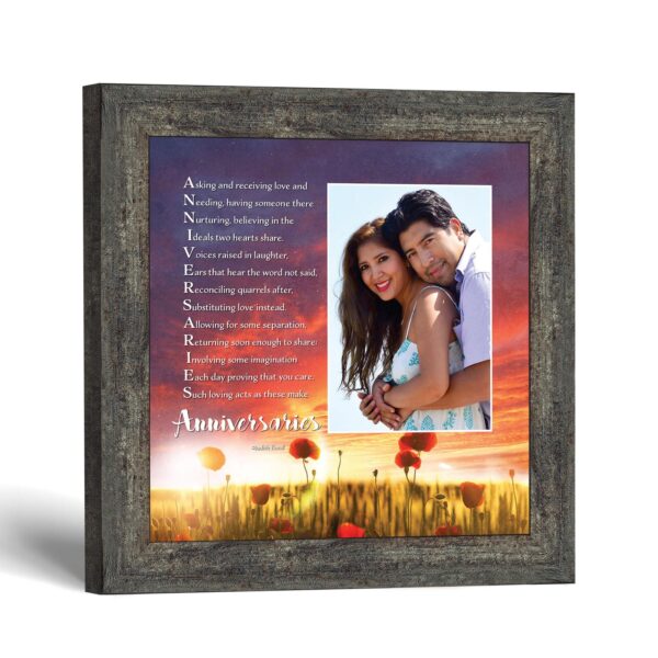 Anniversary poem frame - Anniversaries acrostic by Crossroads Home Decor