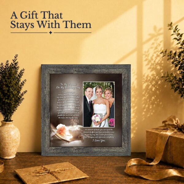 Wedding gift - picture frame for mother of the bride or mother of the groom