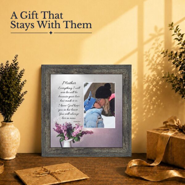 Mother's Day gift - framed print for Mom with a photo opening