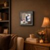 Marriage poem framed wall art displayed in a living room