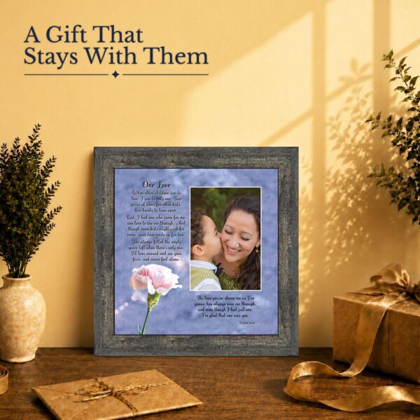 Single parent gift - One Love framed print for a mom or dad