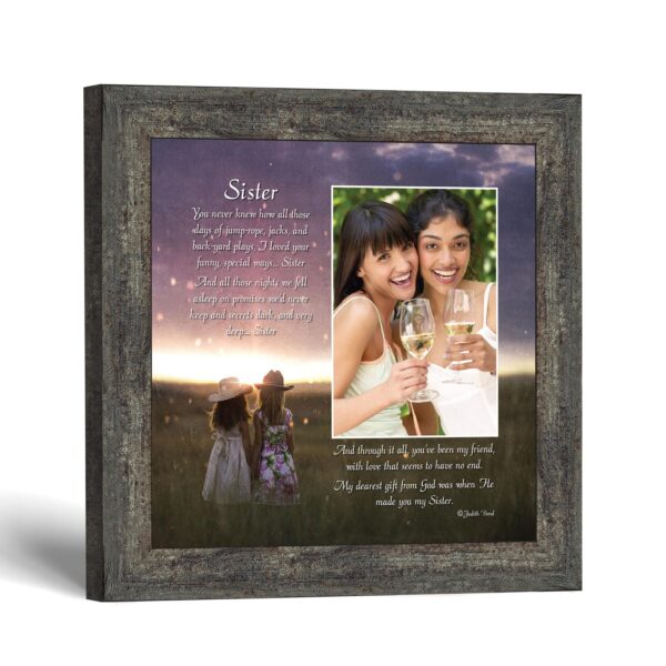 Sister picture frame by Crossroads Home Decor