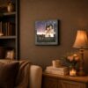 Sister framed wall art displayed in a bedroom