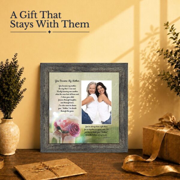 Mother in law gift - picture frame for wedding and bonus moms