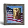 Honor Sacrifice Family Country picture frame with photo opening, American flag design by Crossroads Home Decor