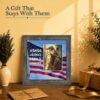 Honor, Sacrifice, Family, Country gift frame for a soldier or a military family