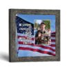 Be Strong and Courageous picture frame with photo opening - Joshua 1:9 by Crossroads Home Decor