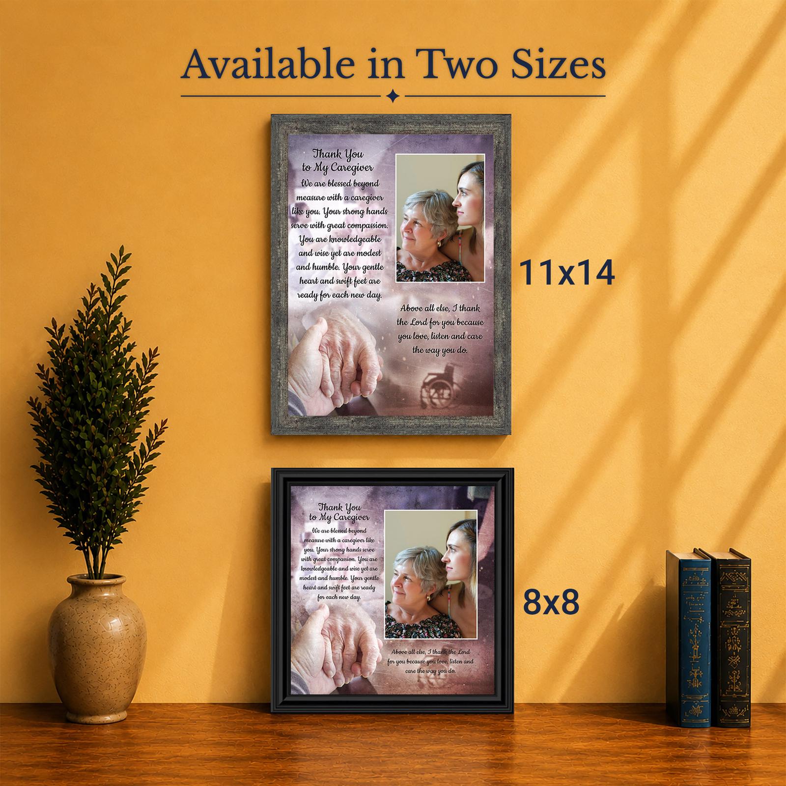 6344-5 Caregiver picture frame – Made in USA family-owned faith-based wall art