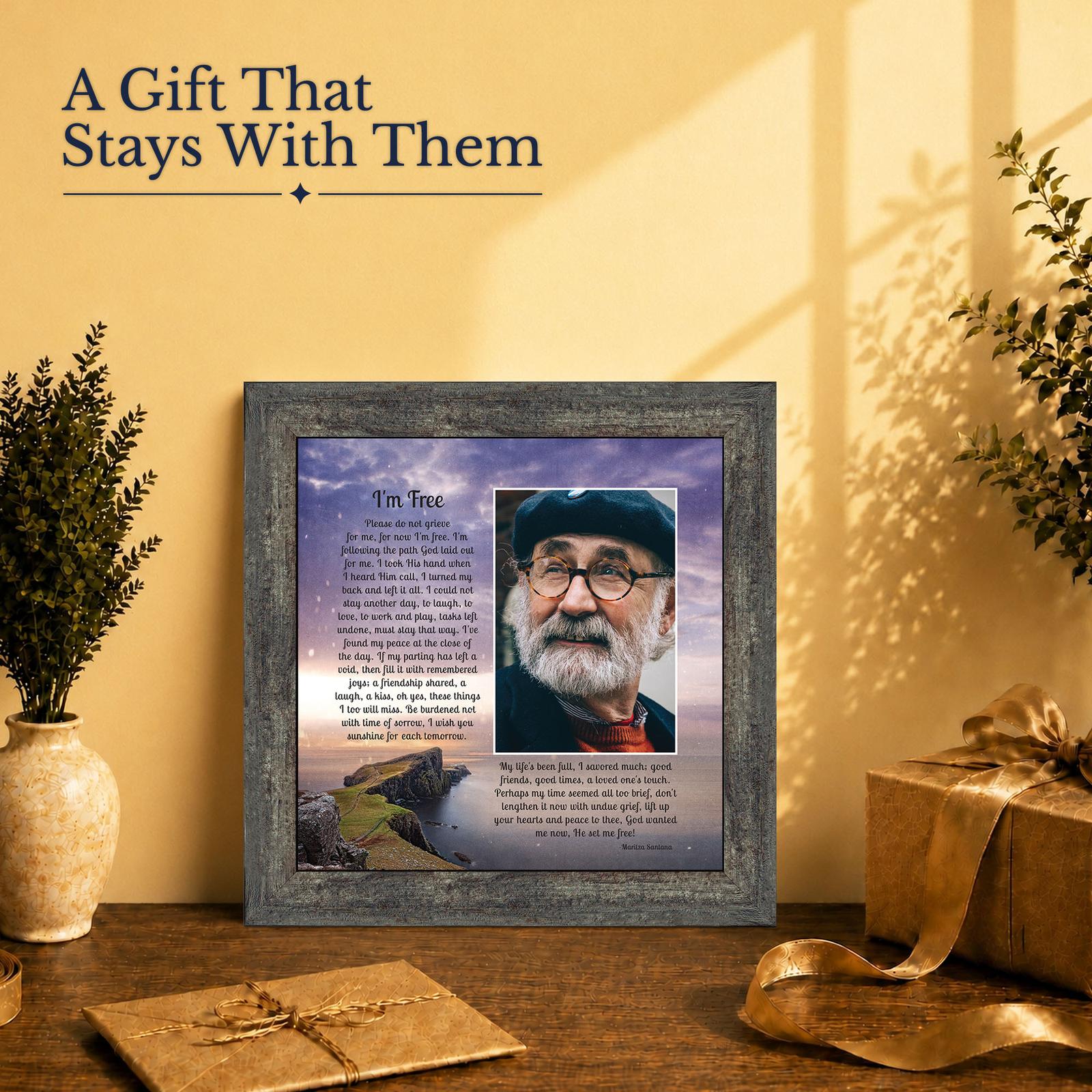 Sympathy gift - memorial picture frame for loss of a mother or father