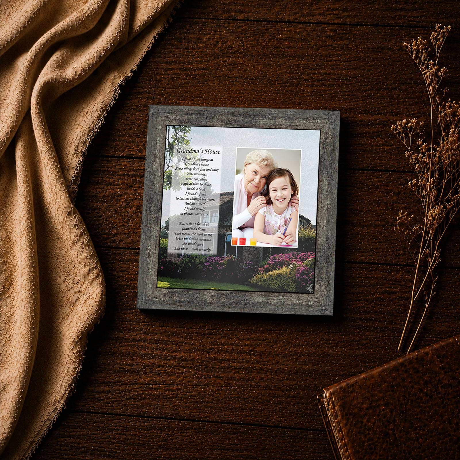 Grandma's House poem framed print - grandmother inspirational wall art