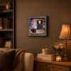 Policeman's Prayer framed wall art in a home office