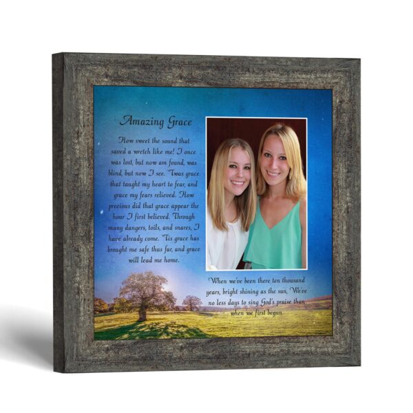 Amazing Grace framed print - Amazing Grace Hymn by Crossroads Home Decor