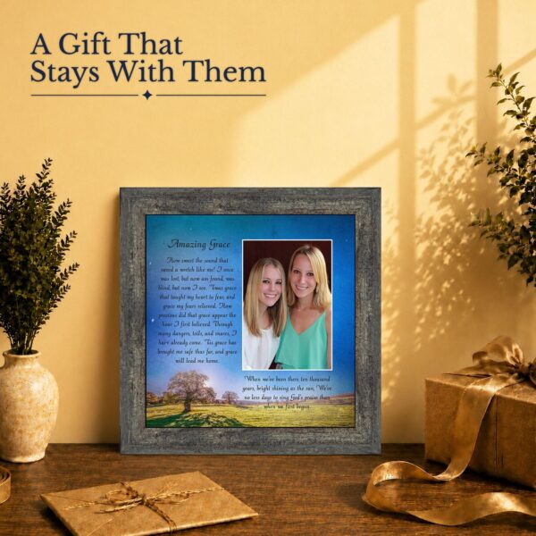 Amazing Grace gift - framed print for a grieving family