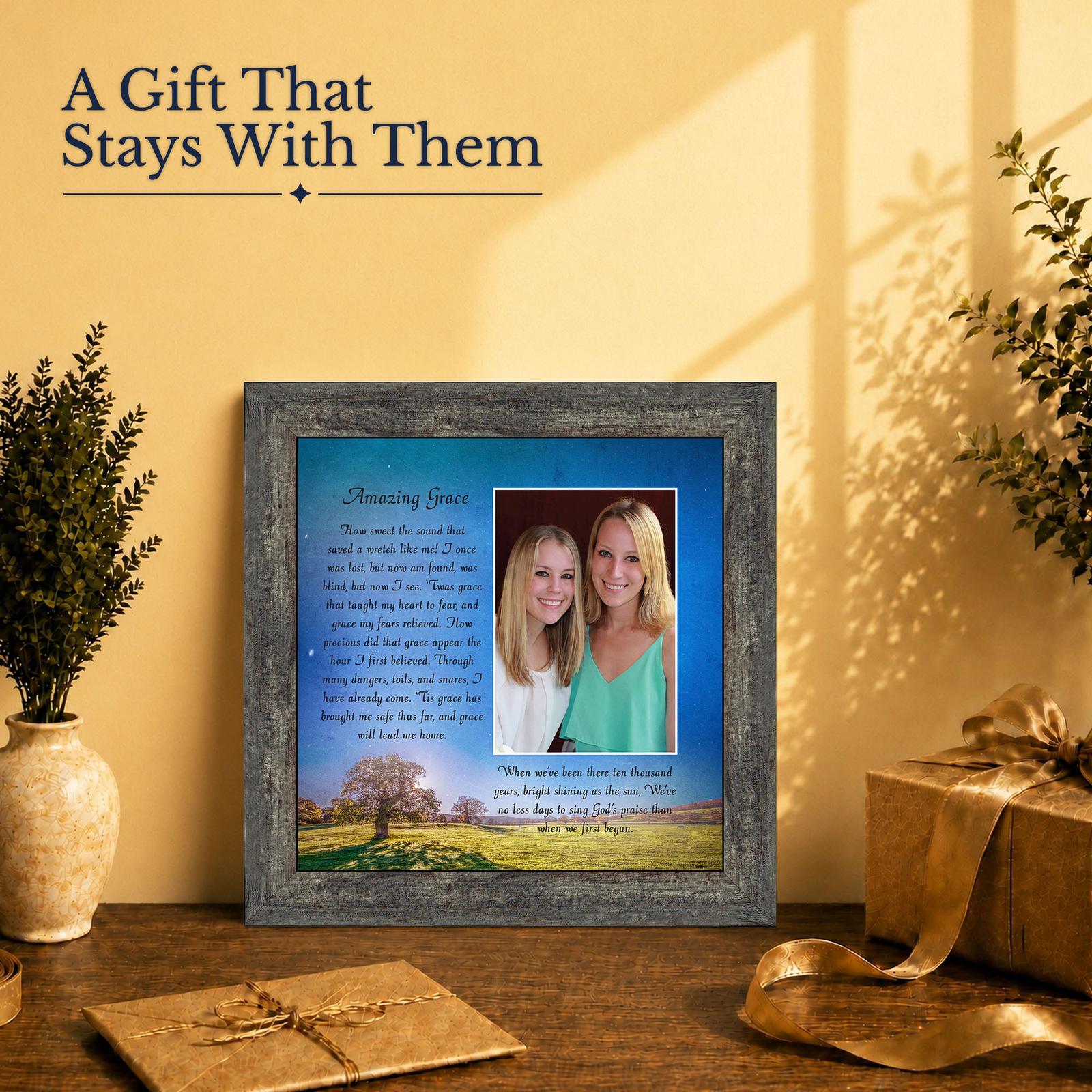 Amazing Grace gift - framed print for a grieving family