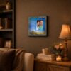 Amazing Grace framed wall art displayed in living room