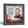 His Smile memorial picture frame - photo opening framed print by Crossroads Home Decor